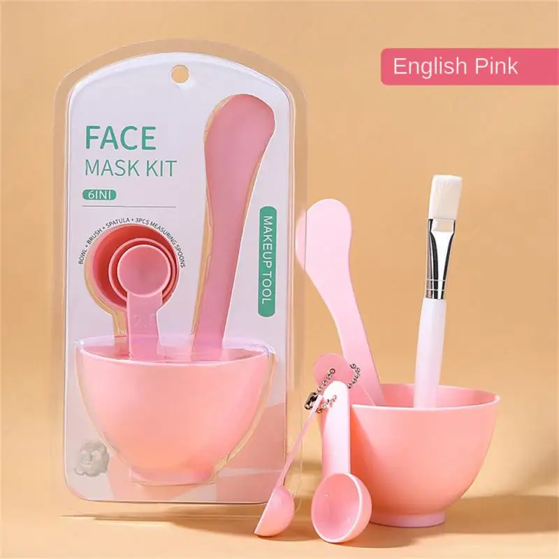 Portable Durable 6 Sets Family Smooth Comfortable Handle 60g Facial Mask Brush Easy To Apply Universal Smooth Surface Set