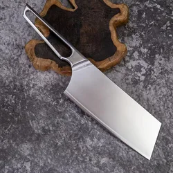 Slicing Knife M390 Core 3 Layers Clad Steel Blade Sharp Cleaver Meat Vegetables Handmade All-in-one Kitchen Knives Cooking Tools