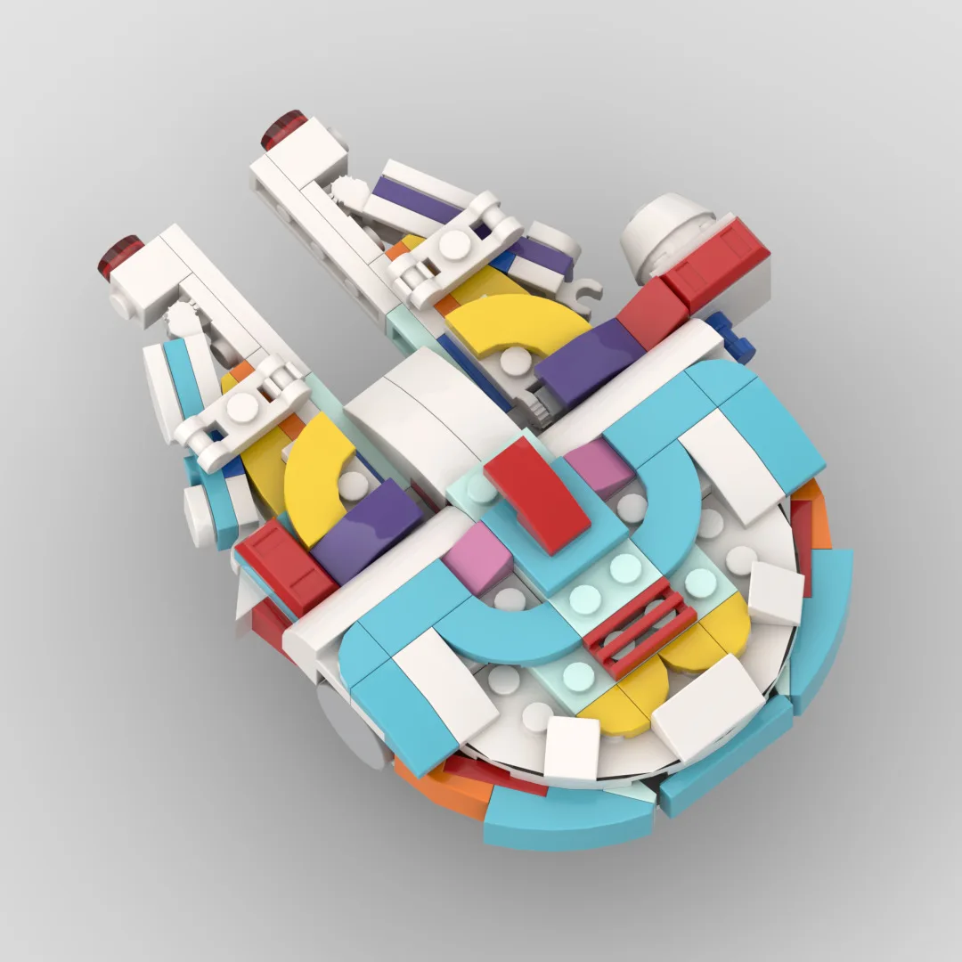 

Science Fiction Interstellar Spaceship MOC Colorful Building Block Model Assembly Toy Children's Educational Birthday Gift