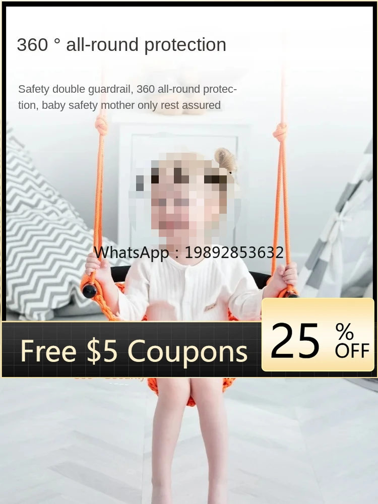 

ZZ Baby Swing Indoor and Outdoor to Swing Outdoor Baby Glider Infant Rope Net Seat