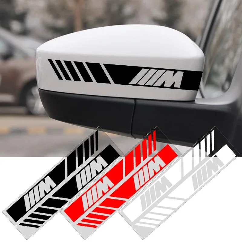 New Car Rearview Mirror Stickers Side Stripe DIY Decal Car Styling For BMW M Performance E36 E39 E46 E60 E90 F30 F10 G20 G30 E30