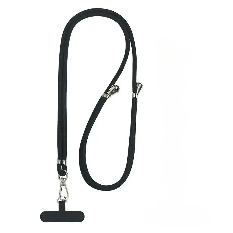 1Pcs Black Phone Lanyard for Women & Men - Adjustable, Stylish Crossbody/Neck/Wrist Styles, Premium Anti-Loss Clip, Elegant Special Strap for Phone Cases