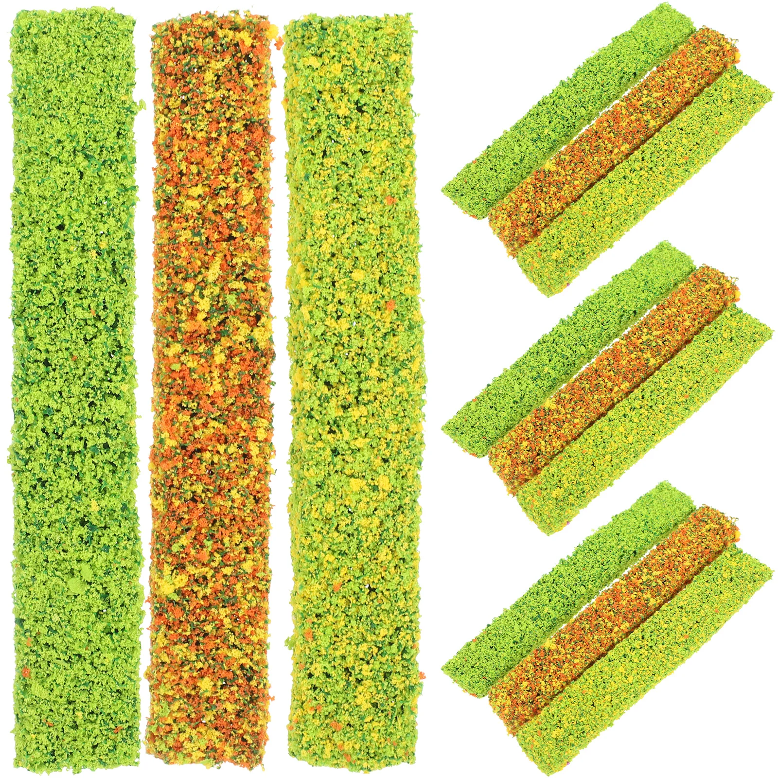

Simulation Cluster Miniature Shrub Strips Lightweight DIY Scenery Sand Table Decor Artificial Plastic Field Micro