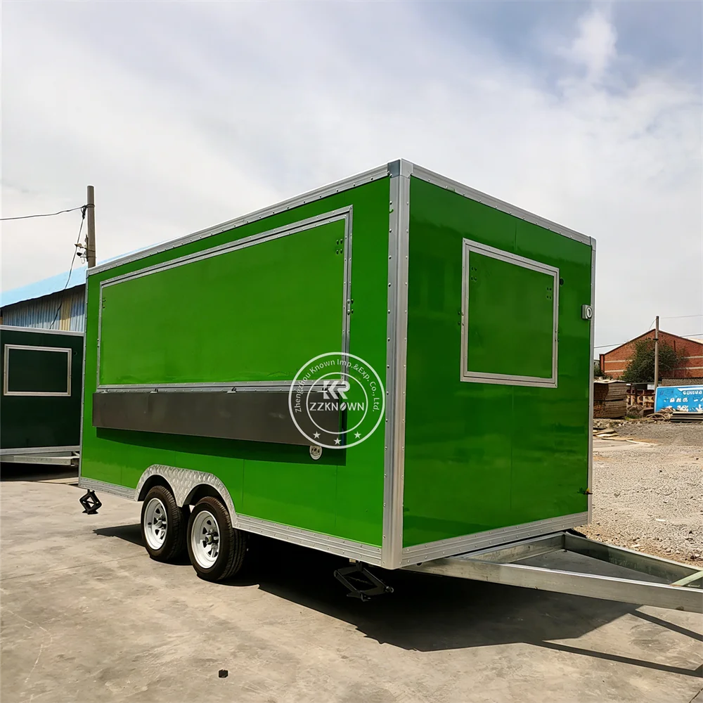 

Concession Bakery Fast Food Vending Cart Restaurant Coffee Juice Trailer Catering Truck Stainless Steel Food Truck For Sale Usa