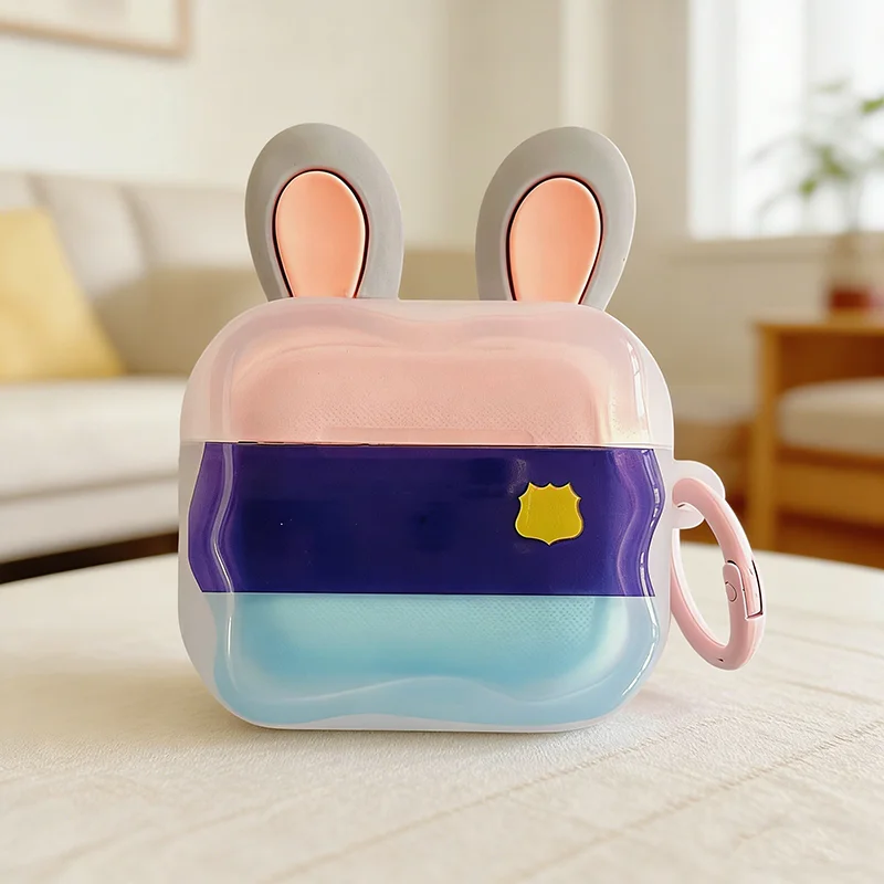 

New case For AirPods Pro 3 2 AirPods 4 3 2 1 tpu Anti-lost Protective for Apple Airpods Covers Shockproof Headphone Case rabbit