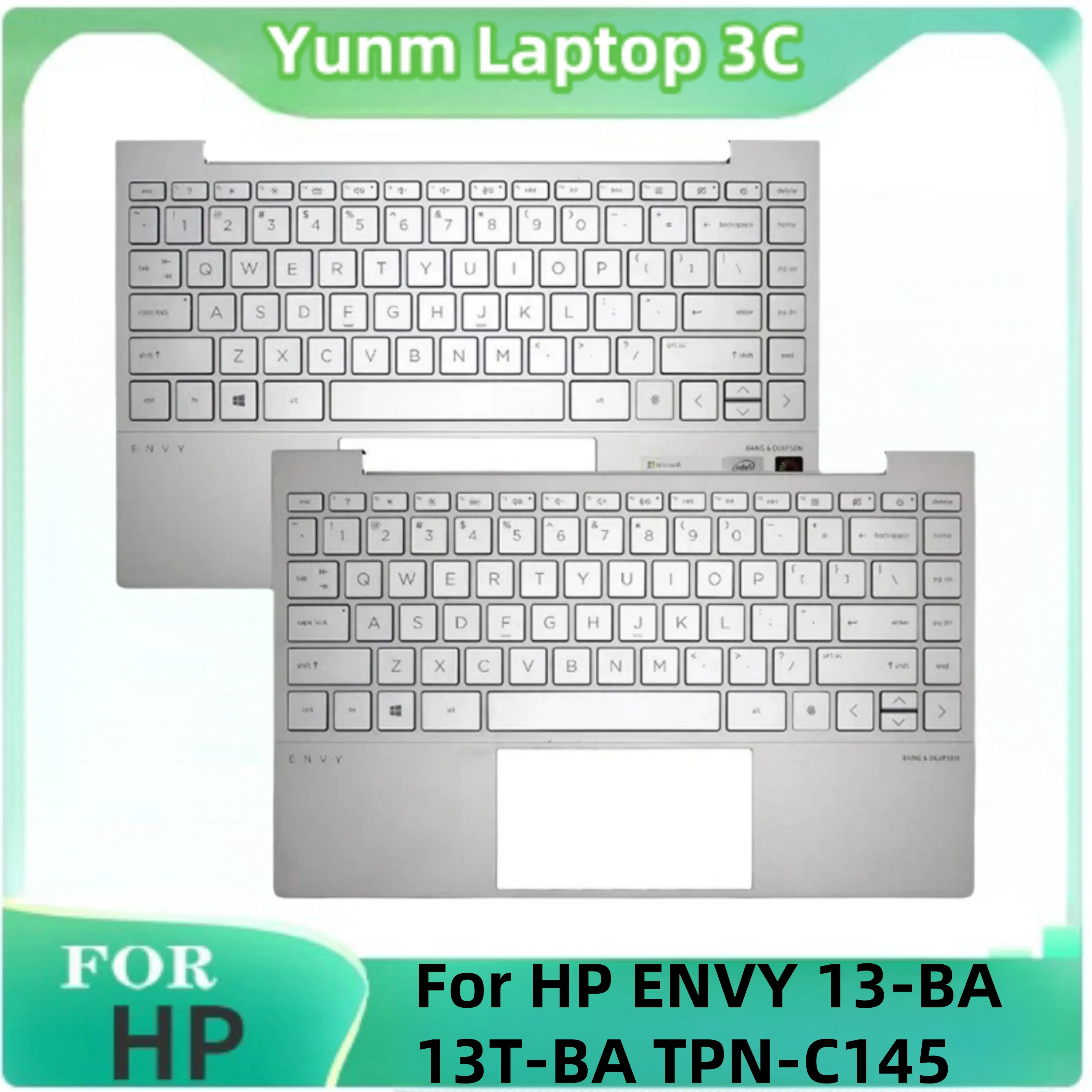 

95 New United States Keyboard for HP ENVY 13-BA 13T-BA TPN-C145 Laptop Backlit Palm Rest Top Cover Replacement Case