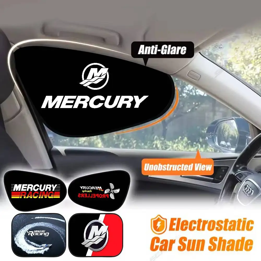 

M-Mercury Racing Sun Shade Cover For Car Side Window Electrostatic Curtains Sun Protection For Baby 99.9% UV Blocker