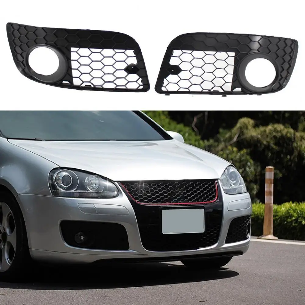 Fog Lamp Cover Professional Anti-scratch Lightweight L/R Lower Hole Grille 1K0853665S 1K0853666P for Golf 5-GTI 05-09