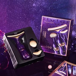 Dispositivo de estiramiento Facial 3 en 1, masaje Facial para ojos y cuello, adelgazante EMS, belleza, estiramiento de la piel, arrugas, masajeador Facial antienvejecimiento