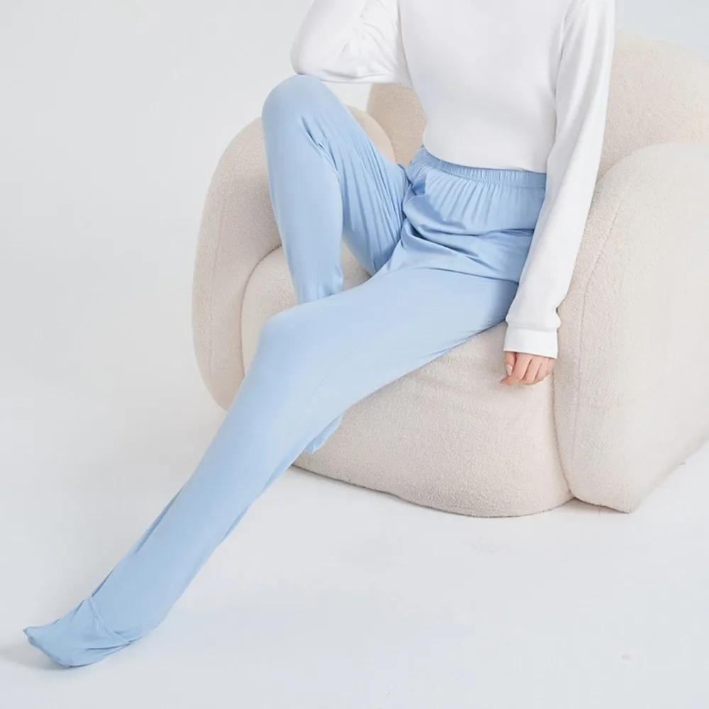 Loose Pregnant Woman Sleeping Pants Breathable Comfortable Pajama Pants Soft Elastic Waist Baggy Pantyhose Sleepwear