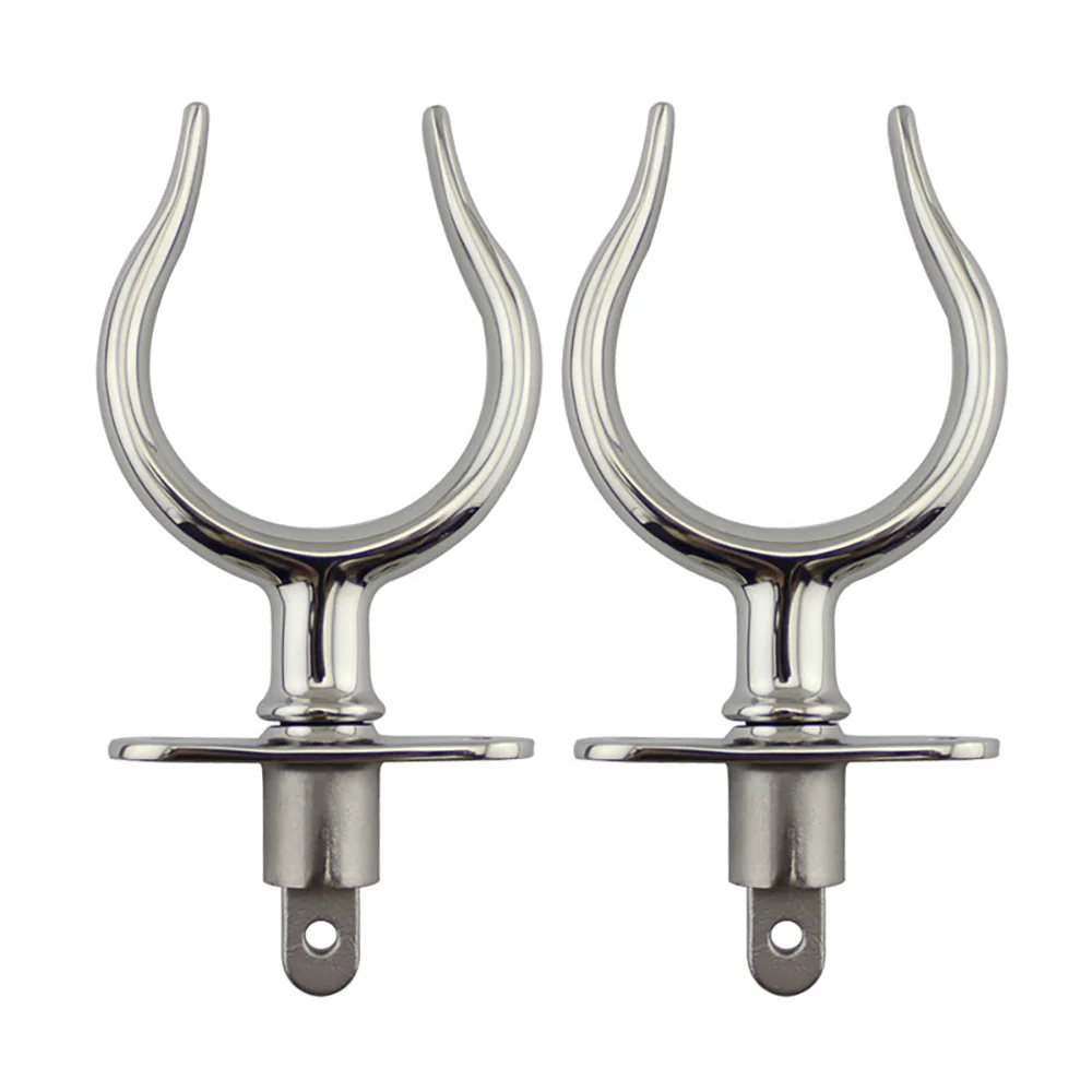 

2Pcs Boat Stainless Steel Row Lock Side Mount Line Oarlock Socket for Marine Yacht