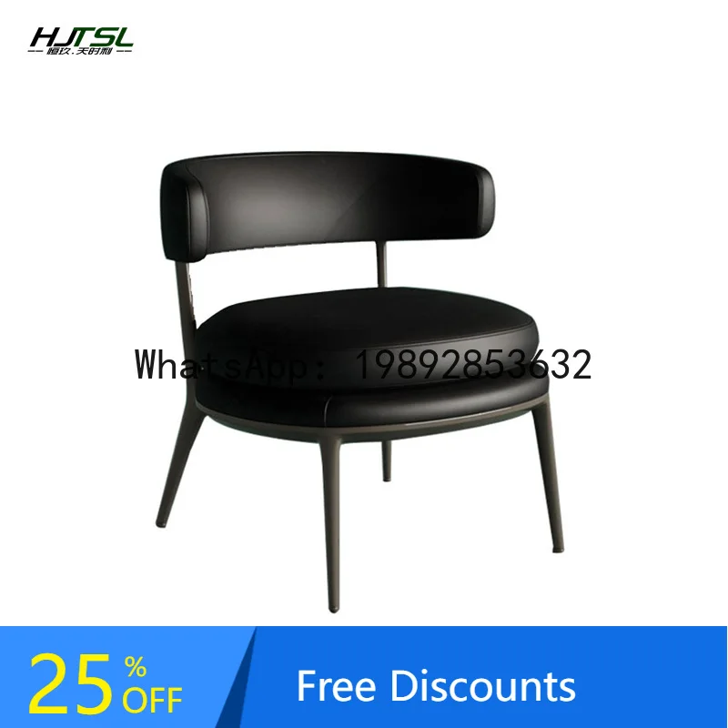 

YFY Italian Minimalist Armchair Single Sofa Chair Designer Home Backrest Leisure Chair