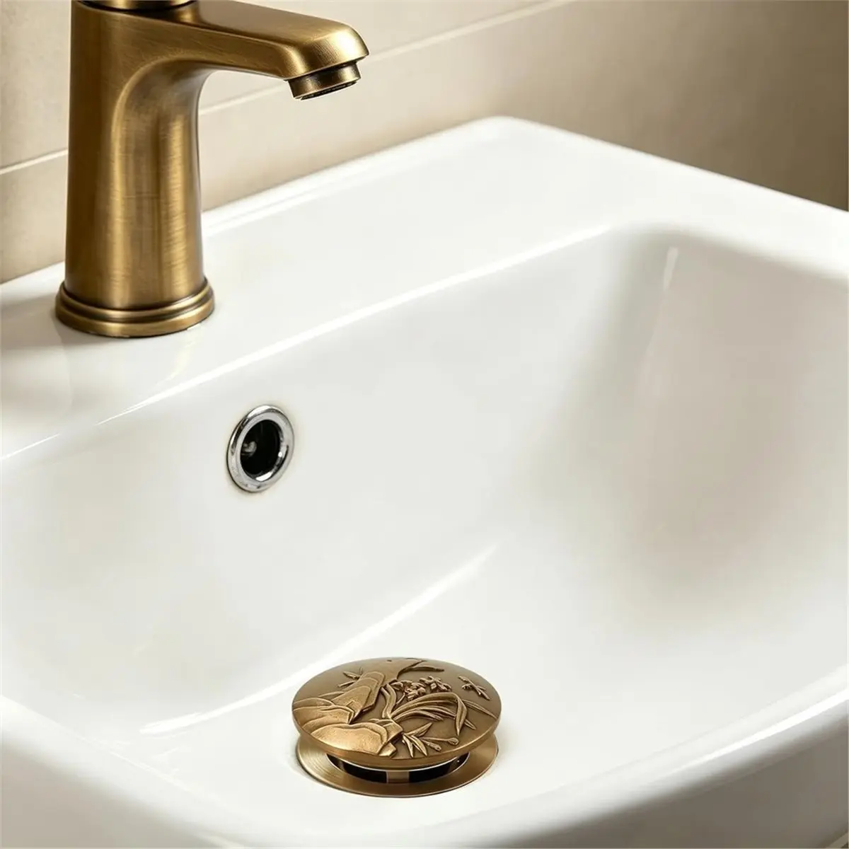 HOT Universal Bathroom Sink Drain Strainer, -Up Sink Drain with Overflow, Solid Brass Vessel Sink Drain Assembly 【SPECIAL OFFER】