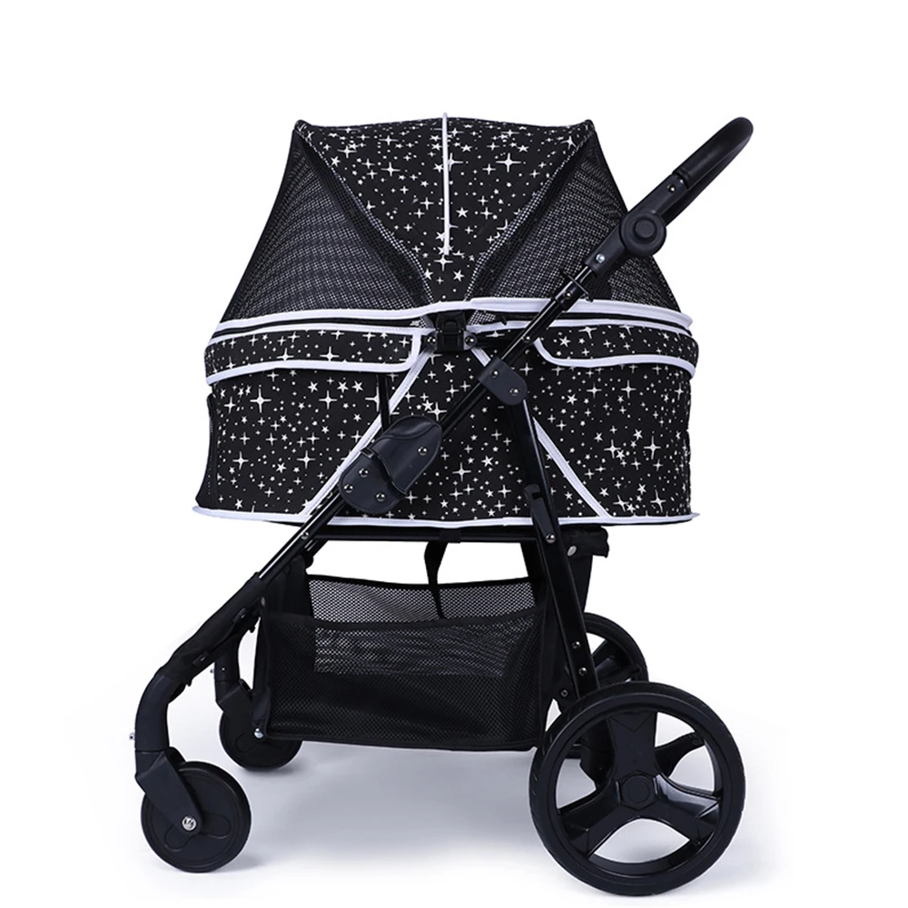 STLFPet Supplies Manufacturers Direct Sale Pet Stroller Dog Cat Cage Carrier Travel Pushchair Foldable 3 in 1 Seat