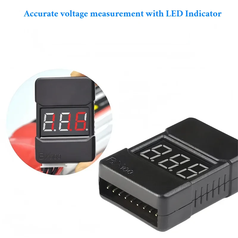 Beep sound/aviation model lithium battery tester/battery level display/low-voltage alarm/over discharge protector/1S-8S