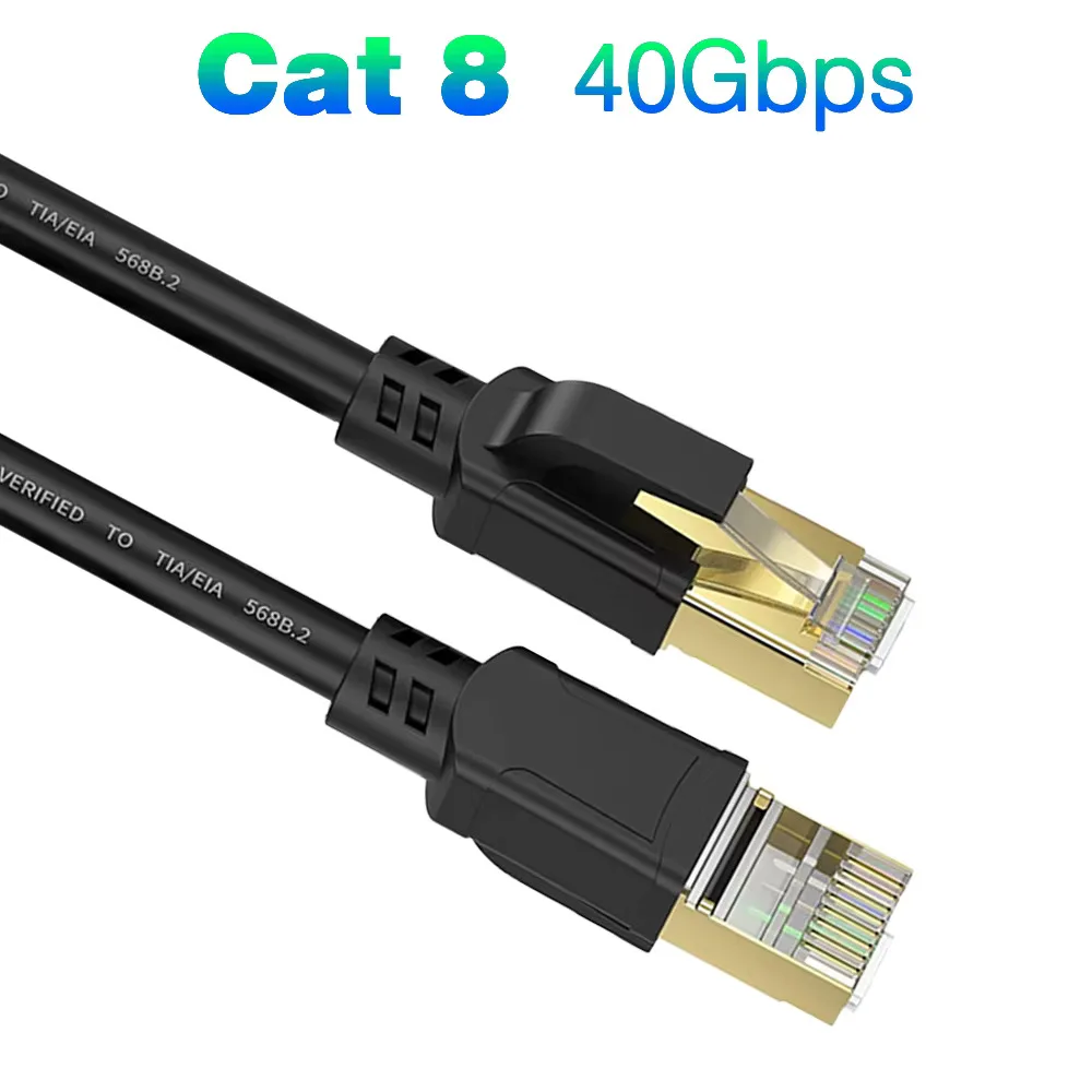 Cat8 RJ45 Ethernet Cable 40Gbps 2000Mhz Lan Networking Patch Cable 5m CAT 8 10m RJ 45 Internet Lan Cord For Router Modem Switch