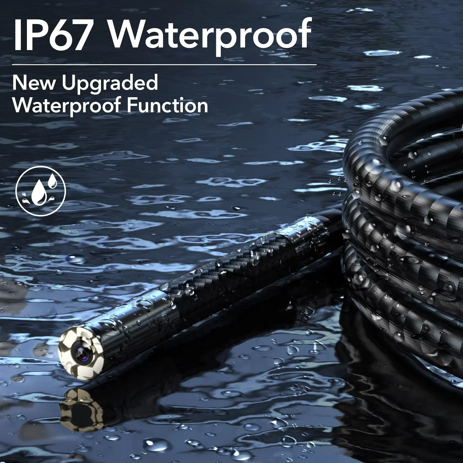 Endoscopio ajustable de 6mm y 3m, cámara de inspección por boroscopio Industrial articulada de 4 vías, endoscopio Flexible para mercado