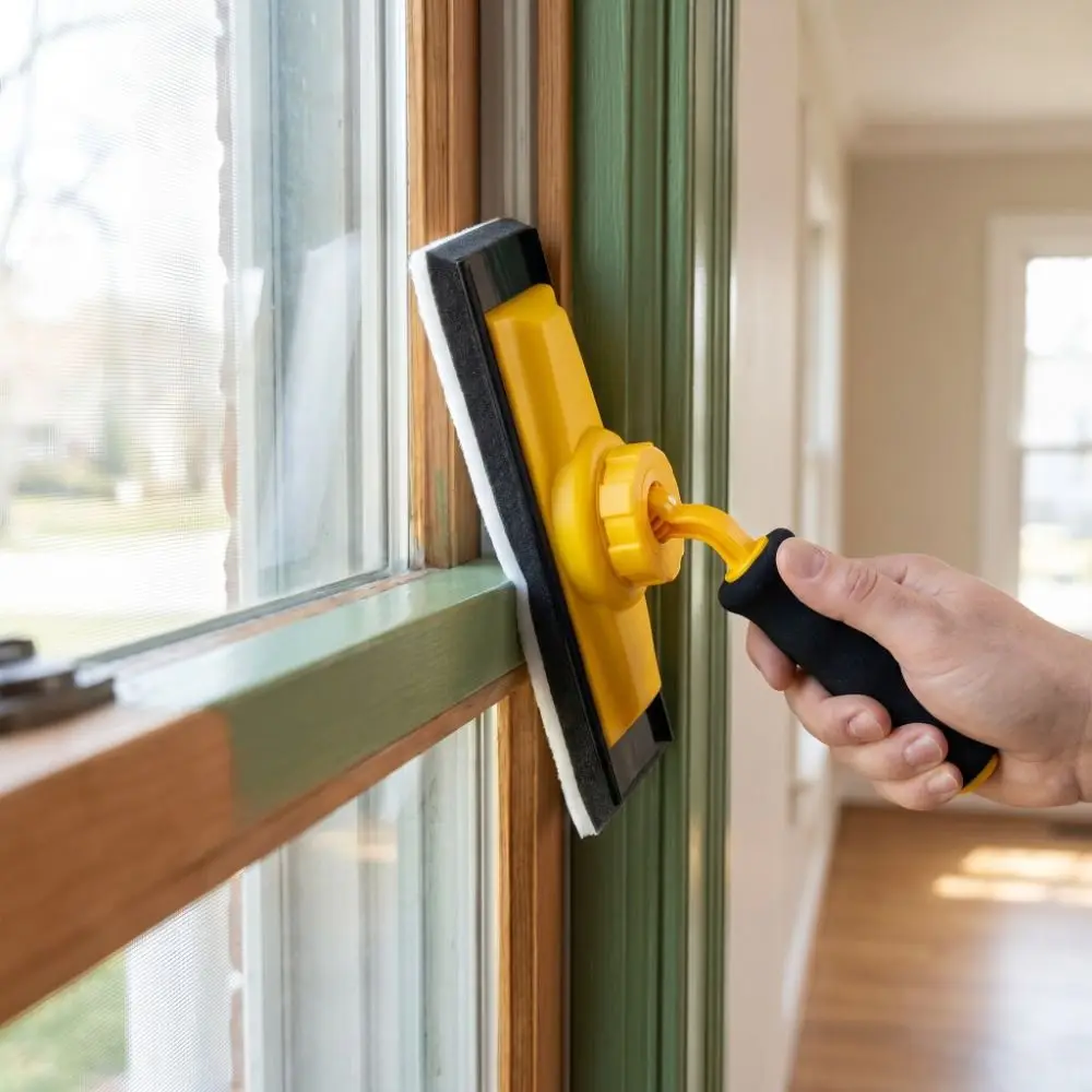 

9 Inch Paint Edger 360° Rotatable Ergonomic Handle Trim Tool Edge Cutting Large Area Paint Brush Ceiling Decoration