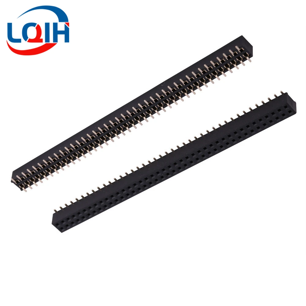 5CS Pitch 2.0Mm 1X40 2X40 Pin Enkele Dubbele Rij Rechte Hoek Rechte Smt Smd Ronde vrouwelijke Header Connector