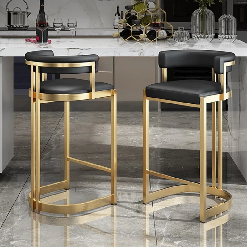 Kitchen Counter Stools Home Bar Chair Nordic Luxury Antique Furniture Barber Shop Metal Chairs Ergonomic Poltrona High Backrest