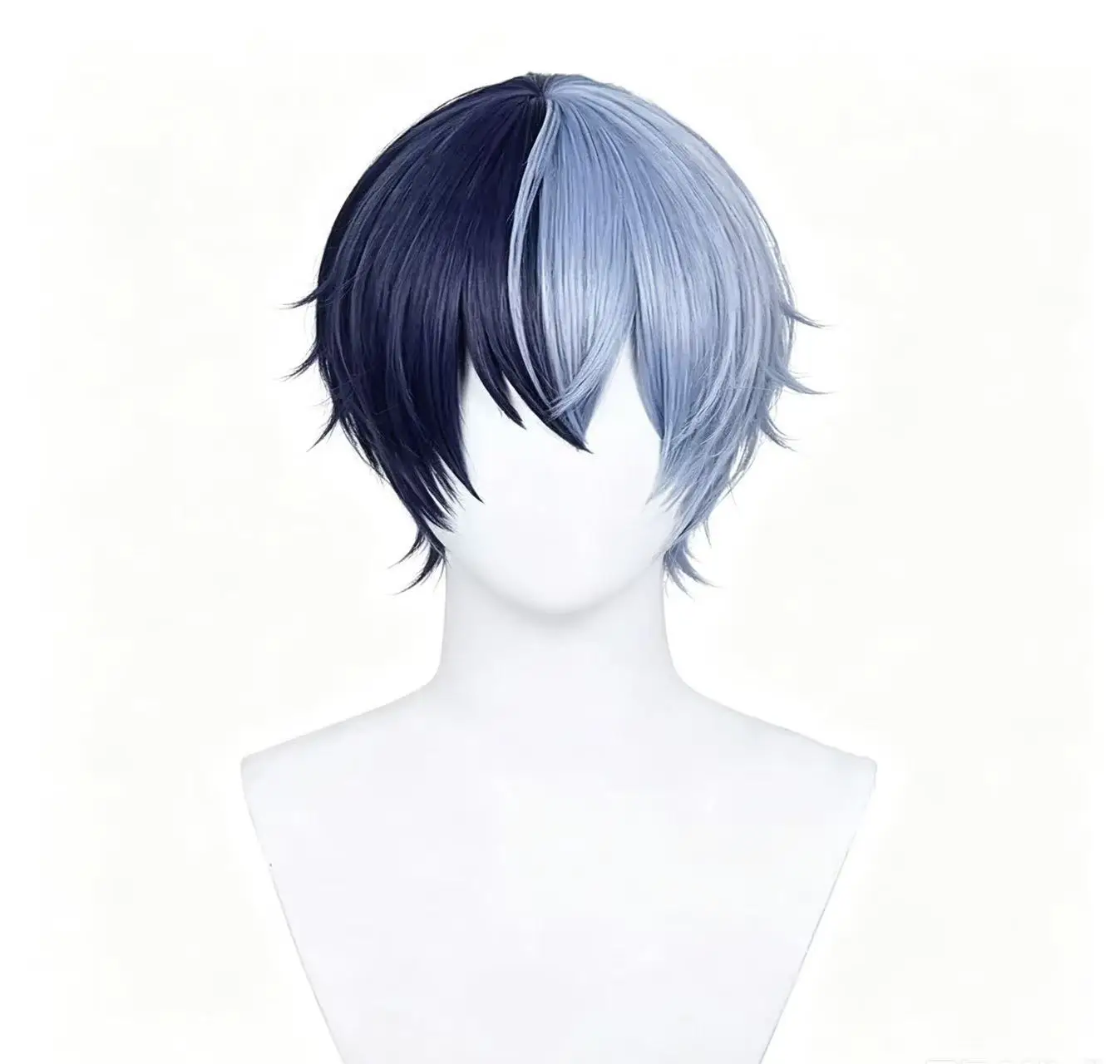 Anime Synthetic Aoyagi Toya Shinonome Akito Cosplay Wig Unisex Short Wig And Earring Heat Resistant Hair Halloween Wigs +Wig Cap