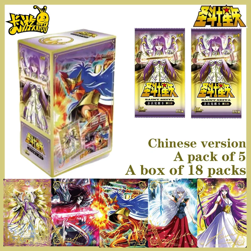 

Коллекционные карточки Hot Kayou Official Saint Seiya, серия 3, издание Cloth Awakening, аниме-карточки, изысканный подарок для детей