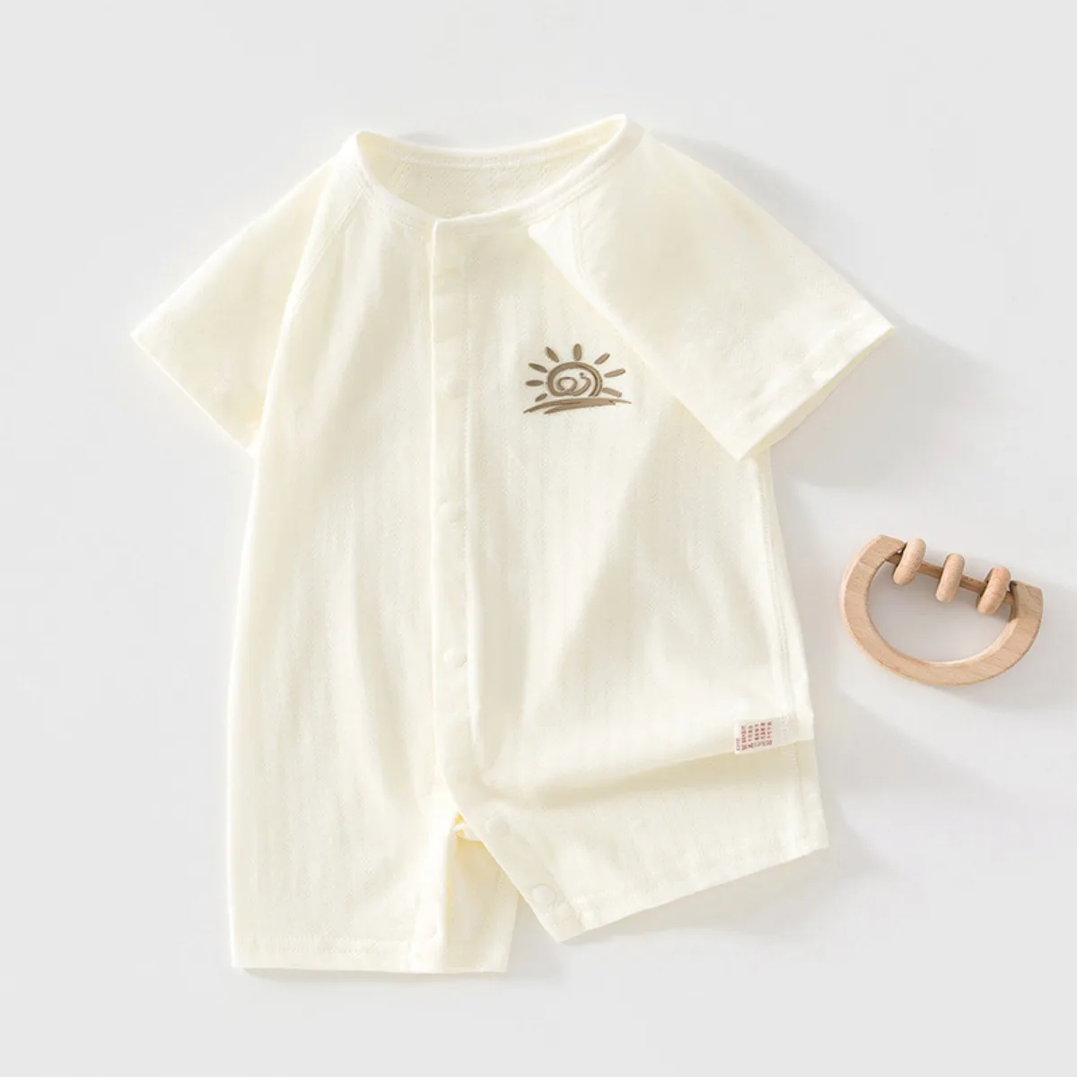 Infant Summer Ultra Lightweight Comfy Onesie 0-18M Kid Boy Girl Pure Cotton Soft Breathable Romper Baby Boneless Short Bodysuit