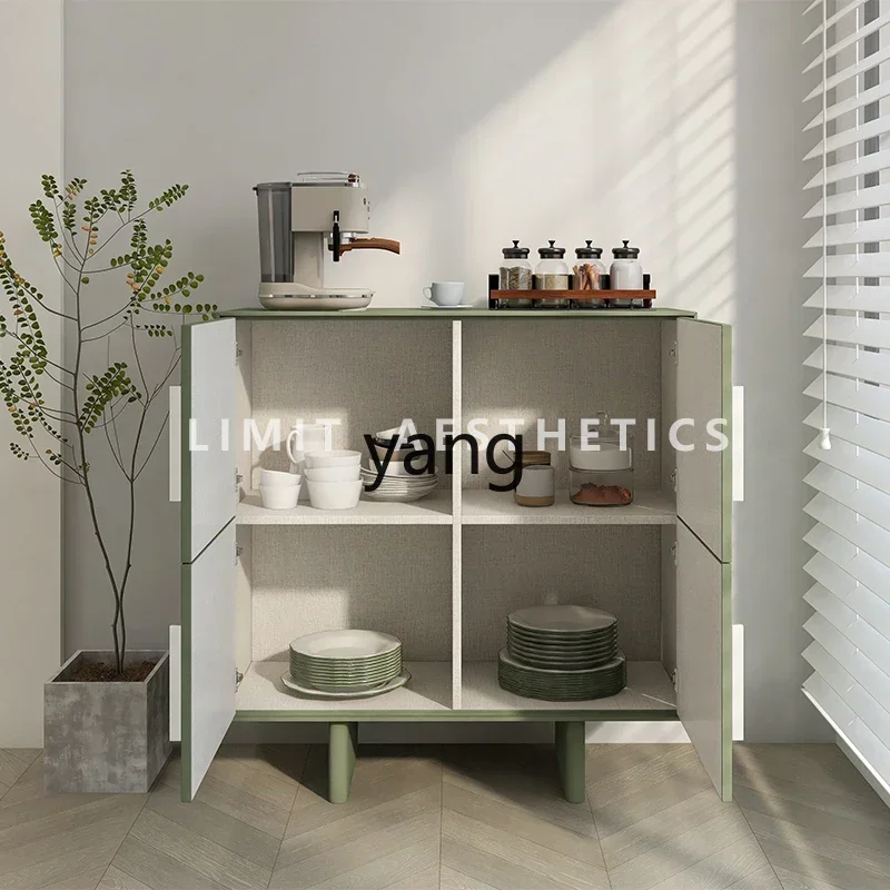 LH side cupboard storage cream wind against the wall tea and wine cabinet