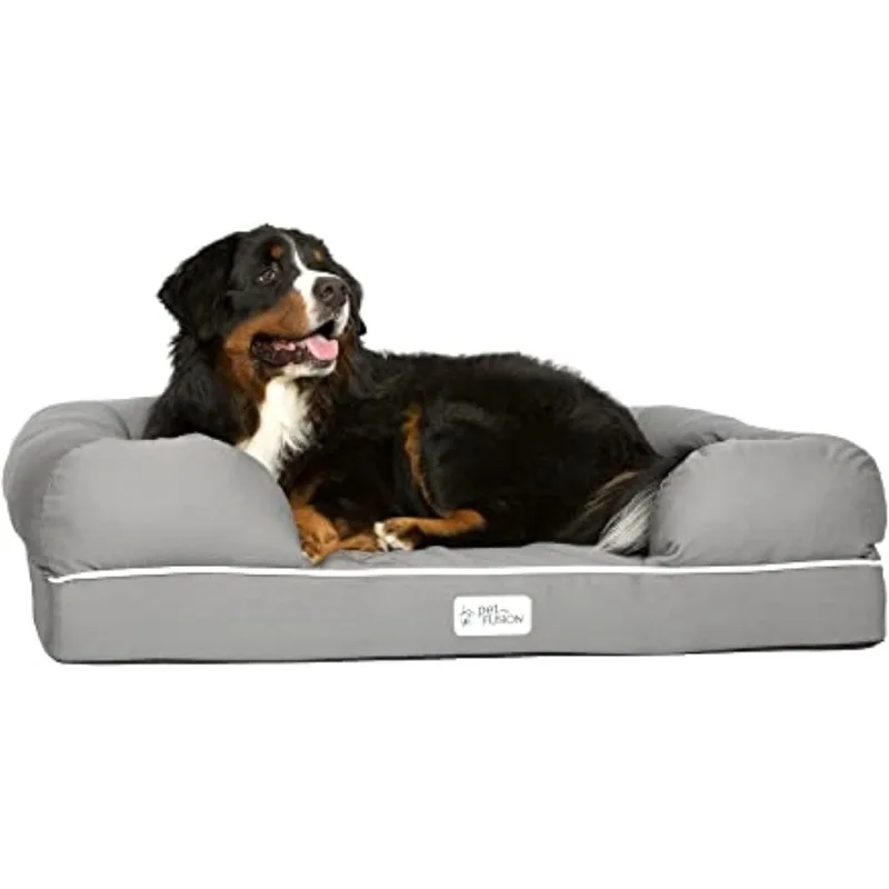 

Dog Bed, Orthopedic Memory Foam, Medium Firmness Pillow, Waterproof Liner,44.0"L x 34.0"W x 10.0"Th