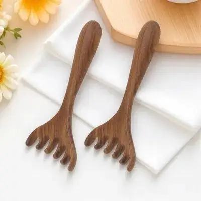 

2pcs Wooden Scalp Massager Portable Gua Sha Tool For Hair Care Face Neck Therapy Wood Massage Tools Gua Sha Wooden Massage Tool