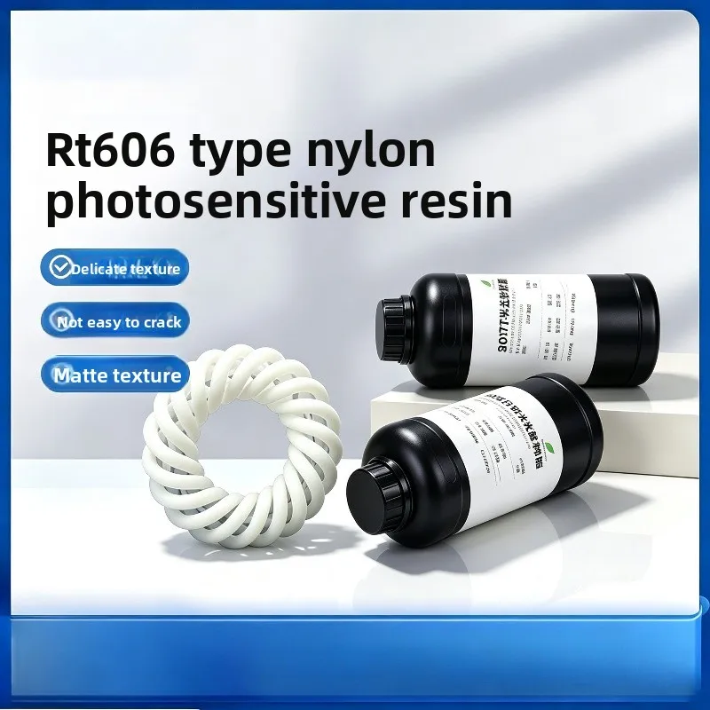 500g Nylon‑like Photopolymer Resin High Precision Rigid & Tough 405nm UV Curing LCD 3D Printing Material Low‑powder Residue