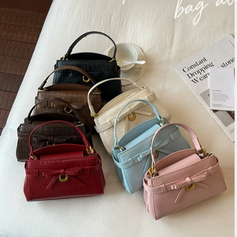 New Women's Handbag Fashion High Quality Women's Crossbody Bag Solid Color Versatile Multi Functional Girls' Phone Storage Bag