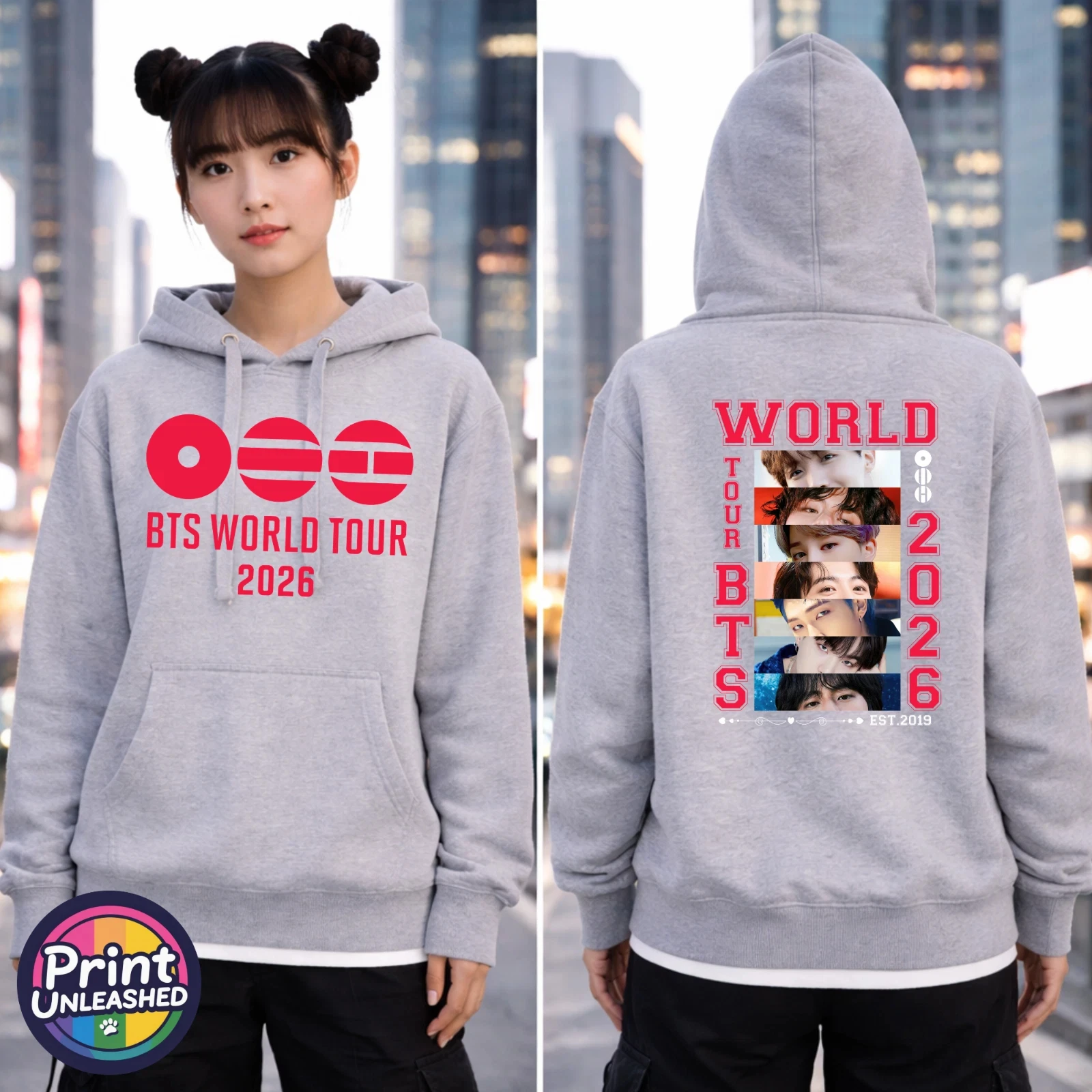 2026 BTS Special Arirang Merry Go Round Autumn and Winter Men's and Women's Hoodies, Comfortable and High-quality Ins Y2k