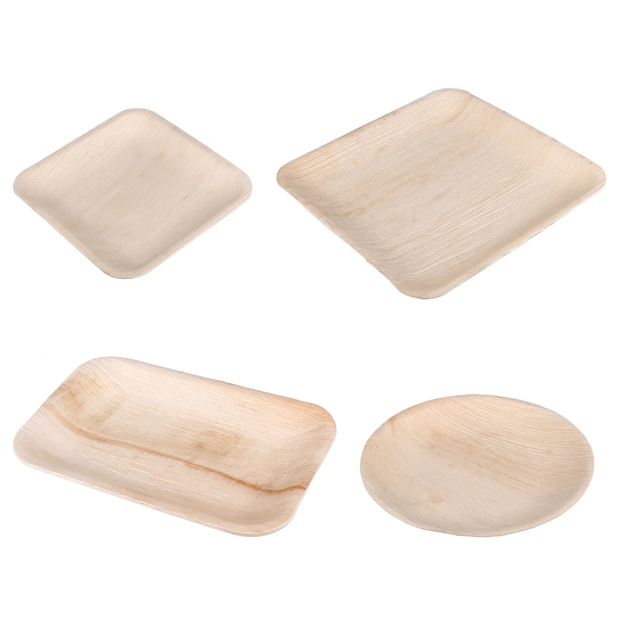 

10pcs Disposable Plates Party Paper for Birthday Thick Eco-Friendly Food Storage Tray Party Snacks Dessert Fruits