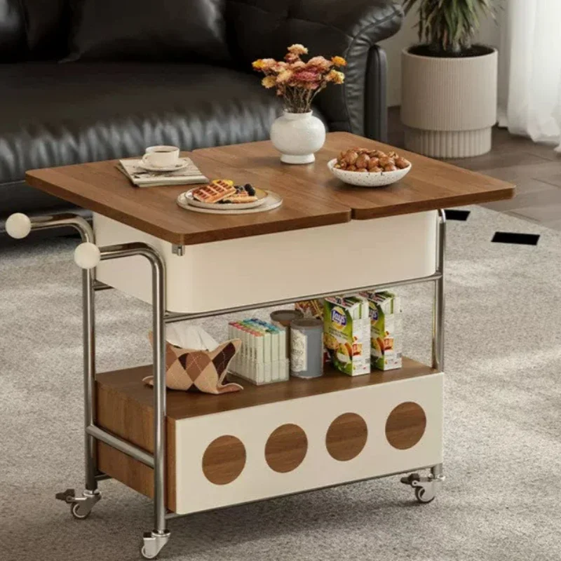 New Arrival Coffee Tables Folding Multi-function Storage Movable Utility Cart Originality Tea Couchtische Home Furniture HQ40TC