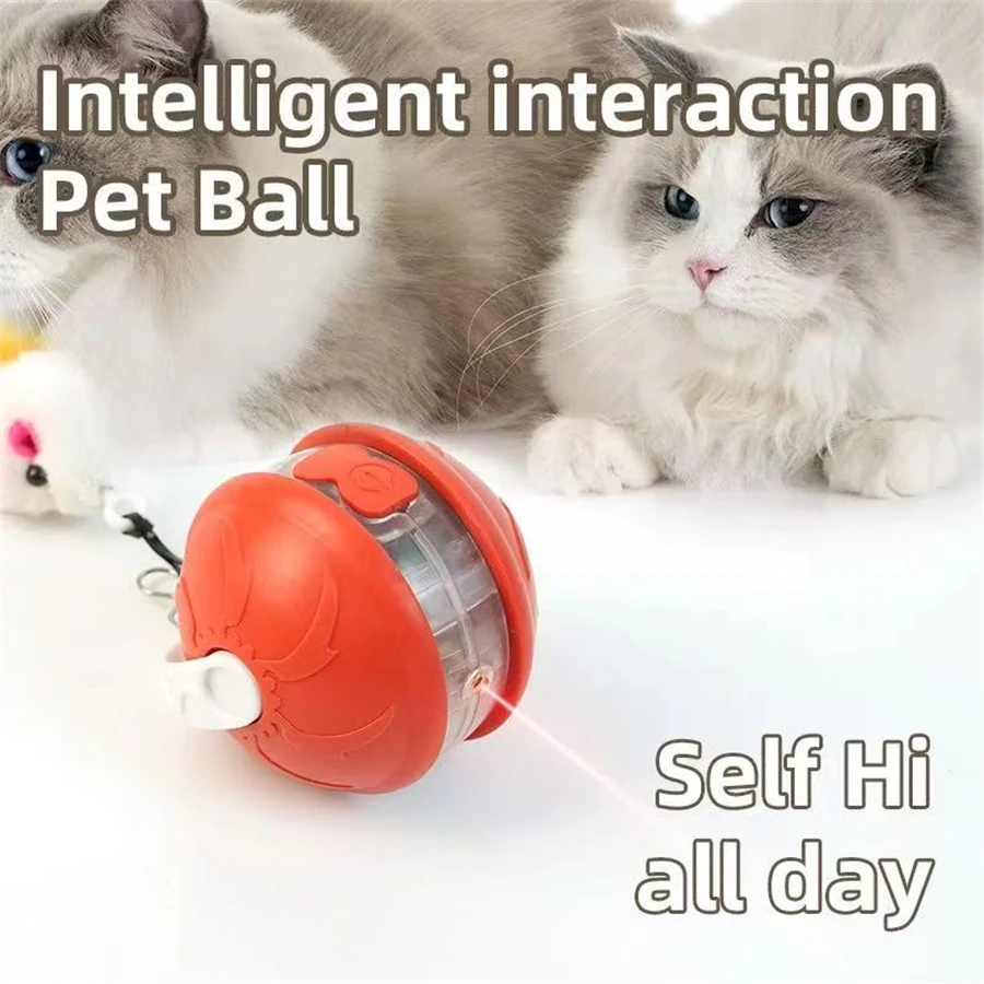 Intelligent Dog Toy Ball Electronic Interactive Cat Toy Usb Automatic Moving Bouncing Ball For Large Medium Dog Holiday Pet Gift