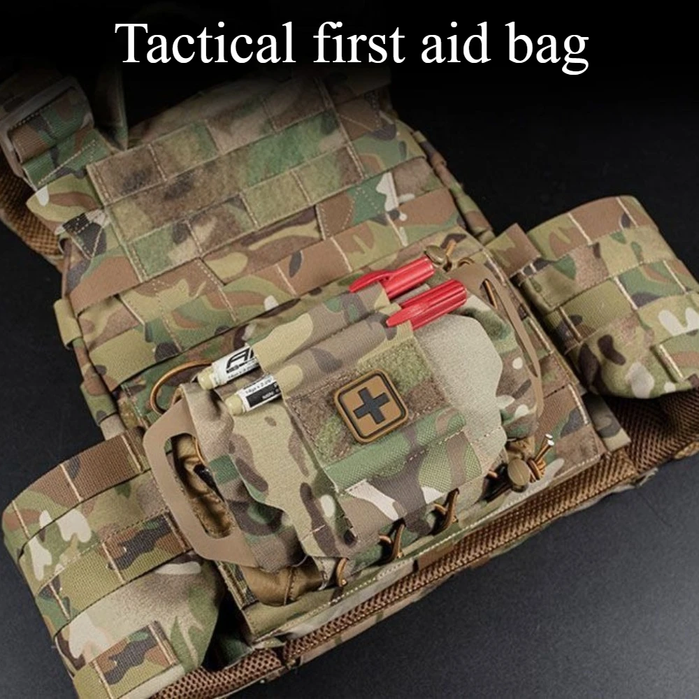 حقيبة عسكرية تكتيكية سريعة السحب، حقيبة إسعافات أولية سريعة، حقيبة تخزين للبقاء على قيد الحياة، حقيبة خصر، حقيبة طبية