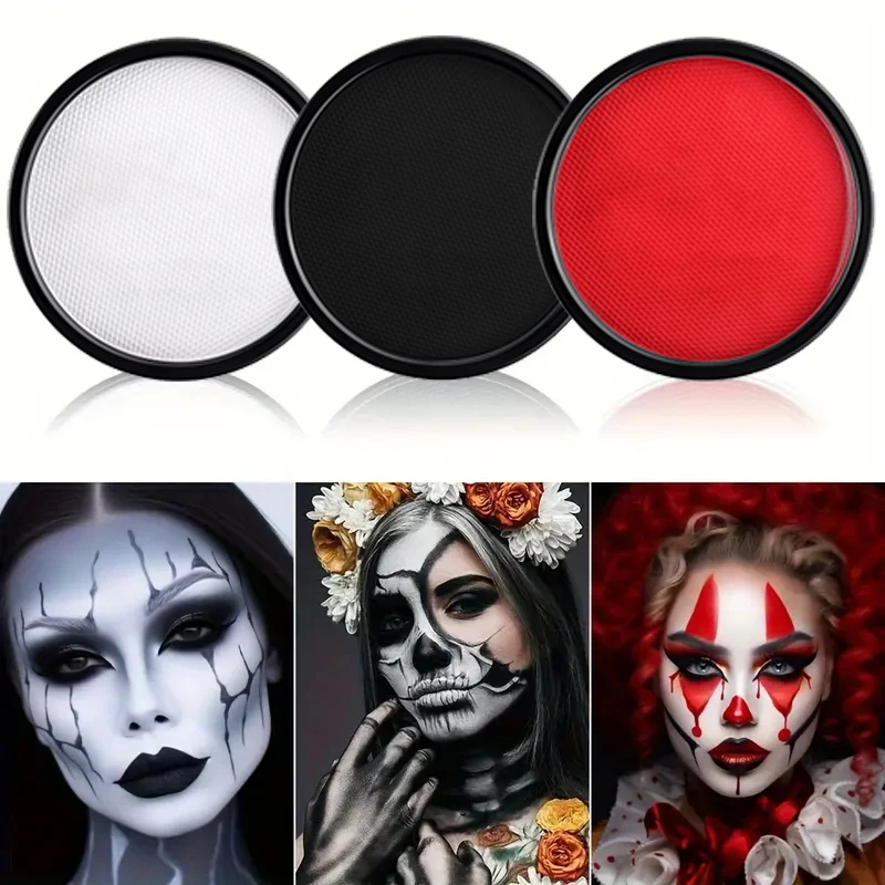 30G Water Monochromatic Face Body Painting Oil Palette Halloween Festive Washable face and body paint Makeup Costume Body Partie