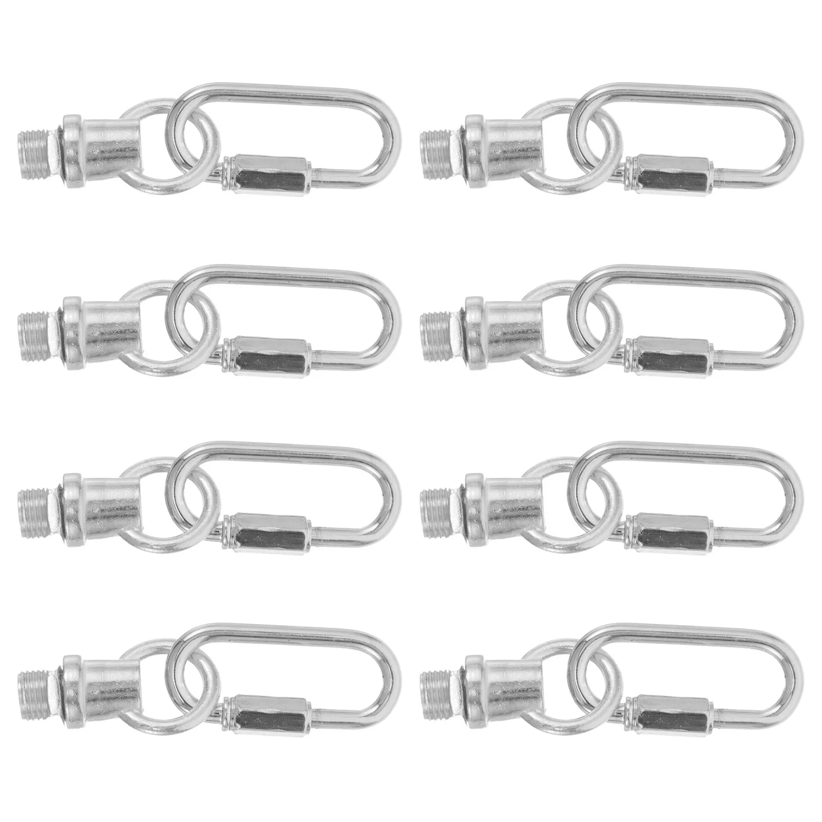 4Set Hanging Loop Hook M10 Female Thread Lamp Collar Loop Chandelier Suspension Oval Quick Link Bull Nose Hanging Ring