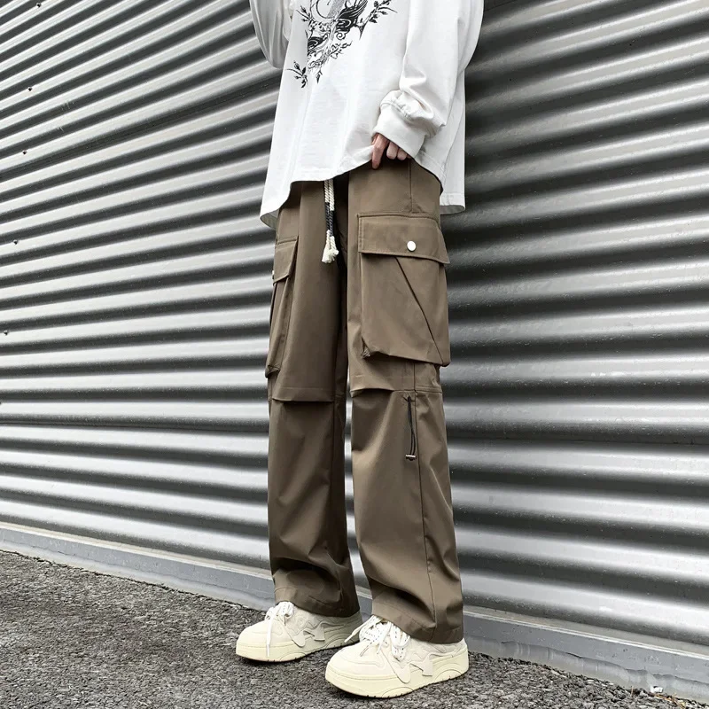 American Style Trendy Brand Men's Casual Long Pants Straight-Leg Cargo Pants Waterproof Windproof Outdoor Spring Autumn