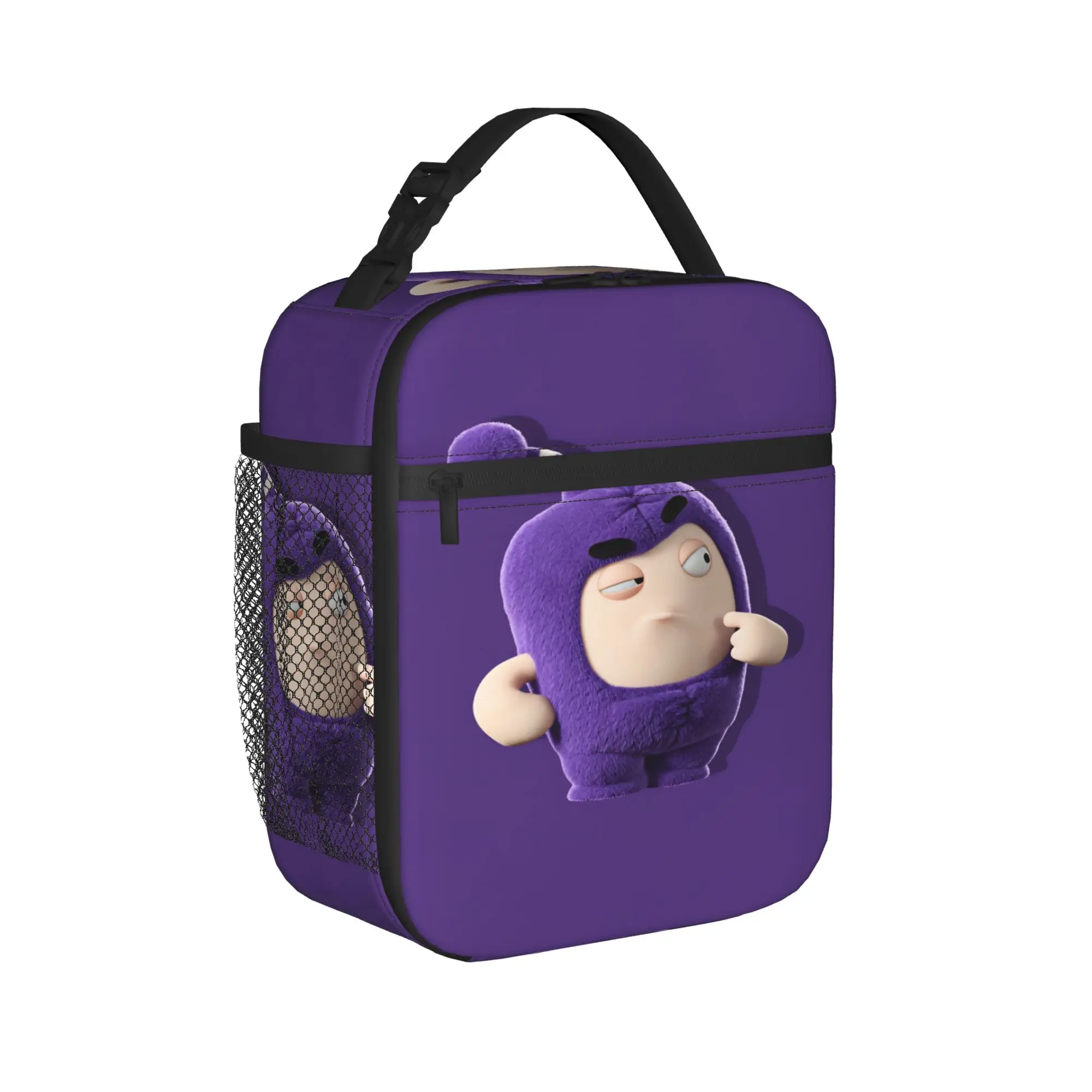 Сумка для обеда с героями мультфильмов Oddbodes, портативный ланч-бокс, унисекс, дорожная сумка-холодильник с графическим рисунком, повседневная термосумка из оксфордской ткани, сумки-тоут Сумка для обеда с героями мультфильмов Oddbodes, портативный ланч-бокс, унисекс, дорожная сумка-холодильник с графическим рисунком, повседневная термосумка из оксфордской ткани, сумки-тоут