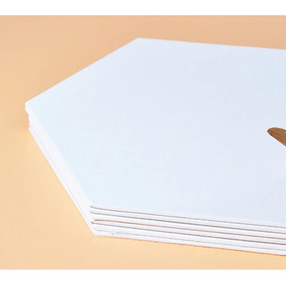 

DIY Hexagon Art Panel Set 3 Pcs Cotton Drawing Board for Painting Sketchpad Thick Artist Canvas Boards 12.5cm