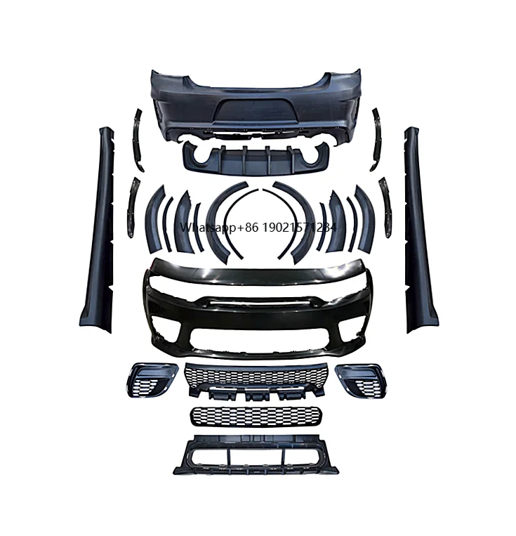 

Аксессуары для Dodge Charger Hellcat WIde Body Kit для Dodge Charger 2015-2023 Upgrade SRT Style Dodge Charger Widebody Kit