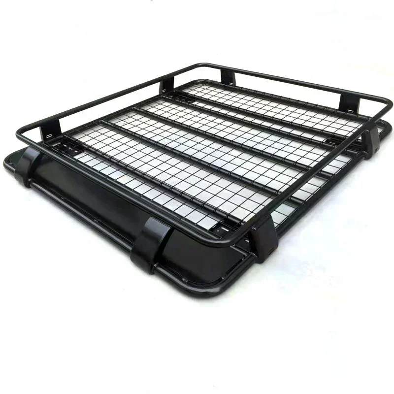 TOPLEADER AUTO PARTS SUV Car Roof Rack Universal Aluminum Black Color Package Feature Material For Hilux Roof  Luggage Rack