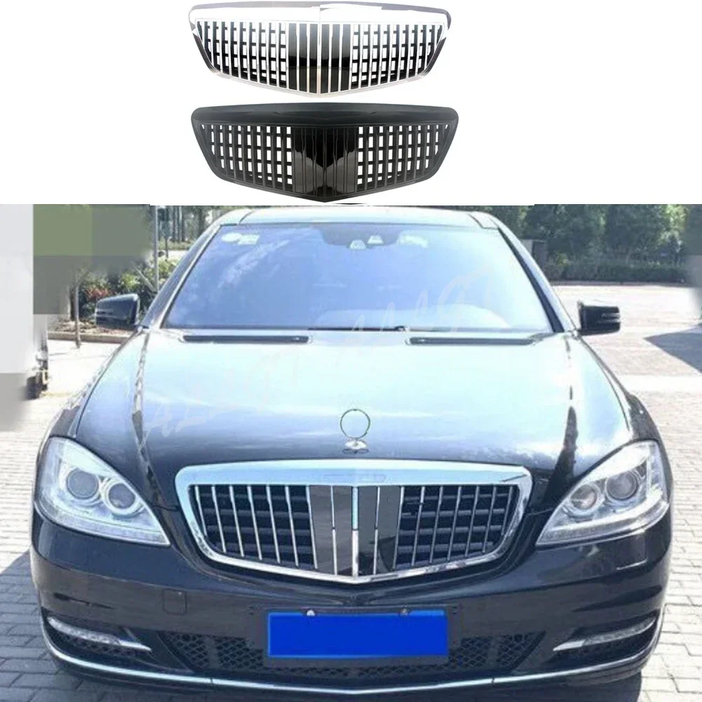 Front Racing Facelift Bumper Grilles For Mercedes Benz W221 S-Class S320 S350 S450 S500 S63 S65 2009-2013 Maybach