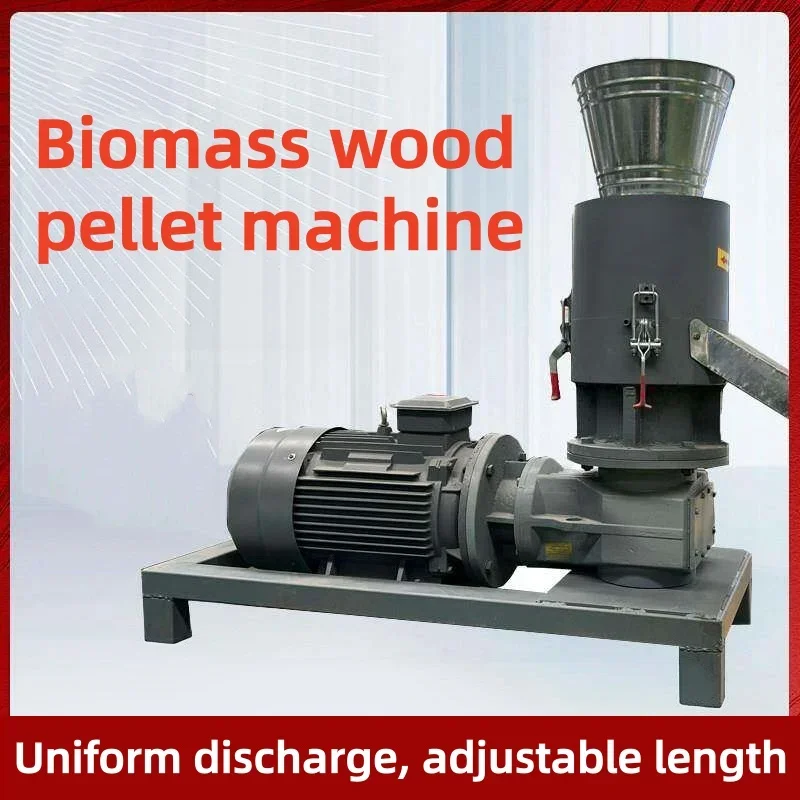 Flat Die Wood Pellet Mill Biomass Pellet Making Machine Sawdust Straw Pelletizer for Fuel Production