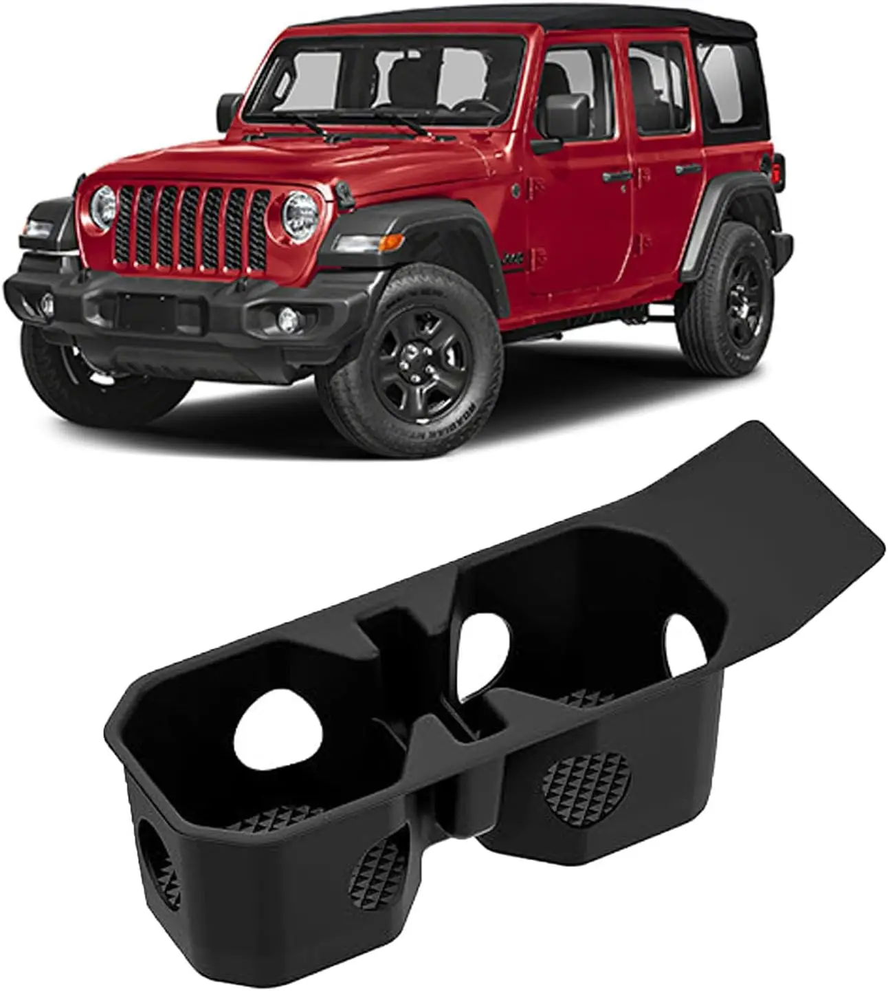 

Car Cup Holder 07-2026Coaster for Jeep Wrangler JL JK JLU Gladiator JT Universal Car Truck SUV Cup Non-Slip Holder latest style