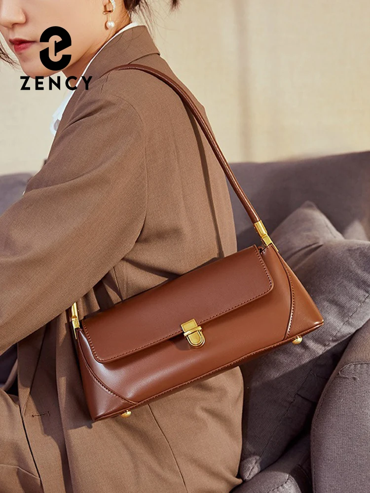 Zency Fashion Designer Handbags Women Leather Shoulder Bag French Style