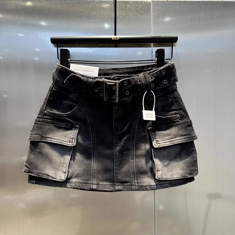 

American Retro Workwear Short Skirt Women Desire Hot Girl Style Bodycon Elegant Versatile A-Line Casual Half Skir