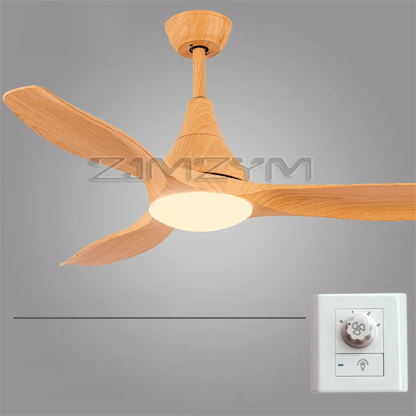 Светодиодный потолочный вентилятор, 48 дюймов, настенное управление, люстра для спальни, лампа для гостиной, освещение на крыше